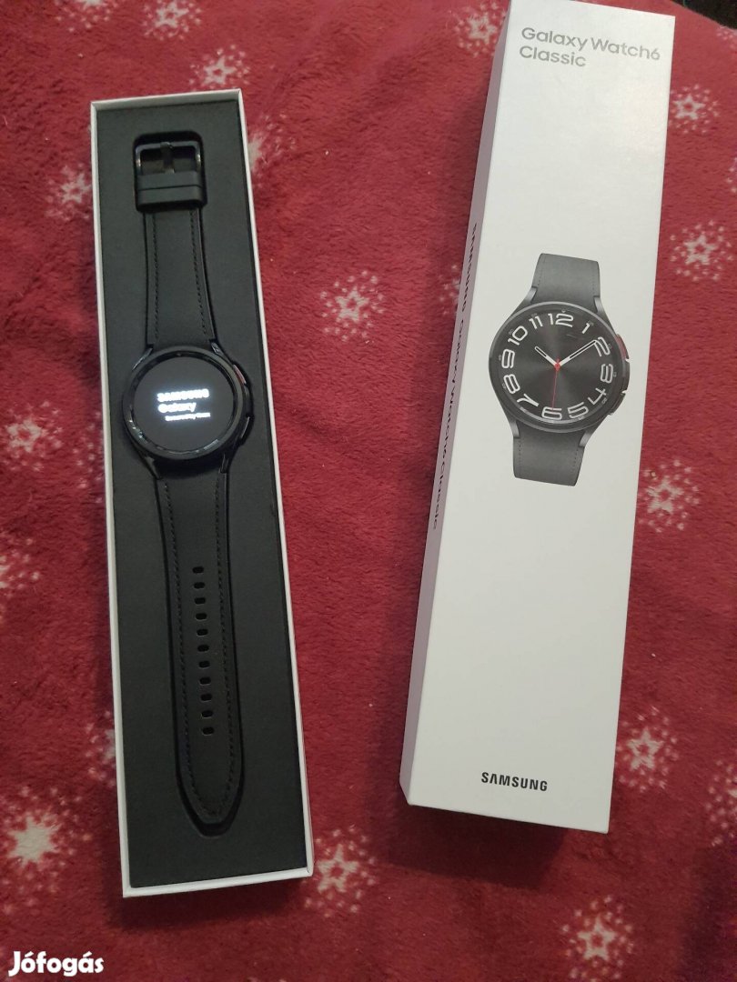 Samsung galaxy watch 6 classic 44 mm, bt. Garanciális. 