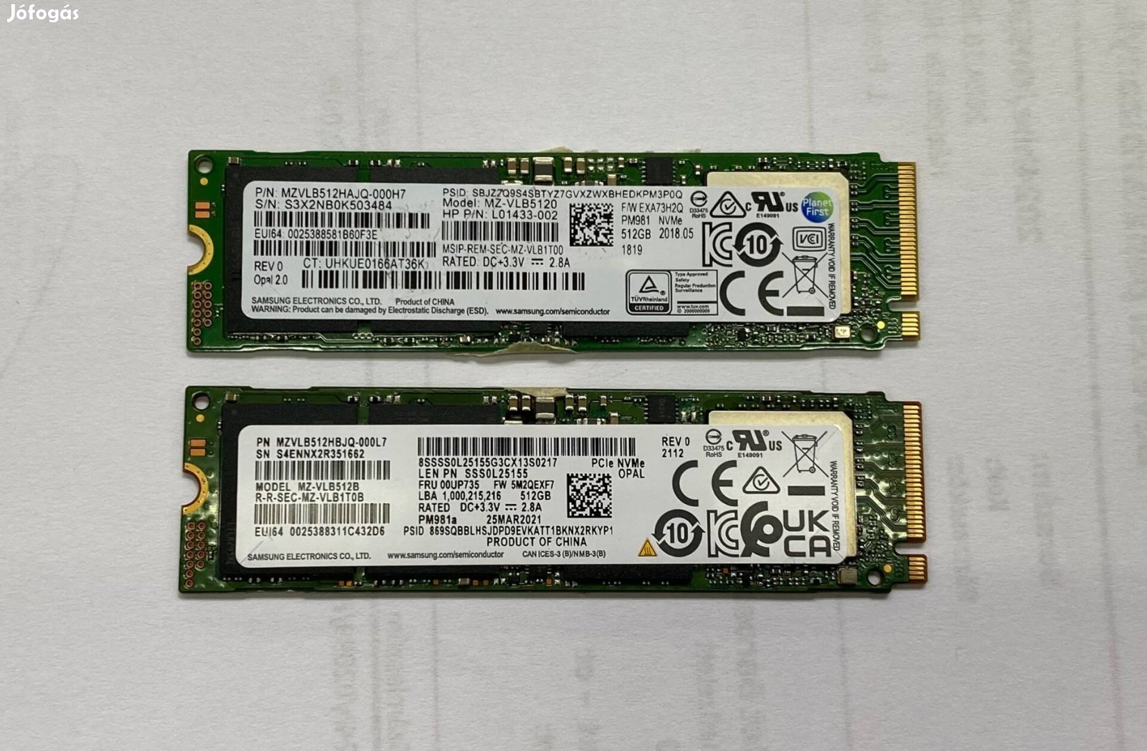 Samsung intel 512GB m2 Nvme SSD