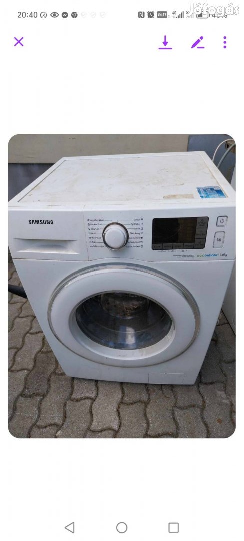 Samsung mosógép 1-7kg.1400centri