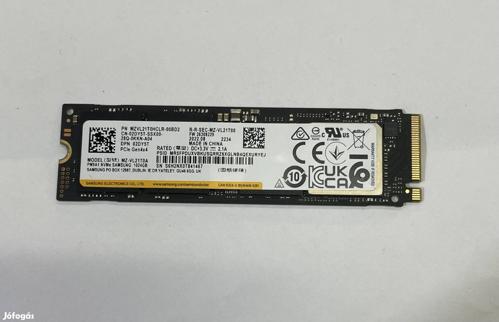 Samsung pm9a1 nvme 4gen 1tb ssd