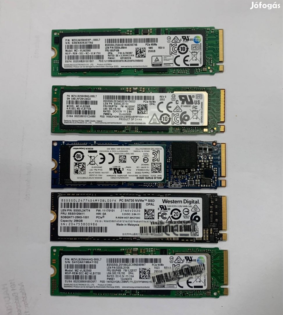 Samsung skhynix 256GB m2 Nvme SSD