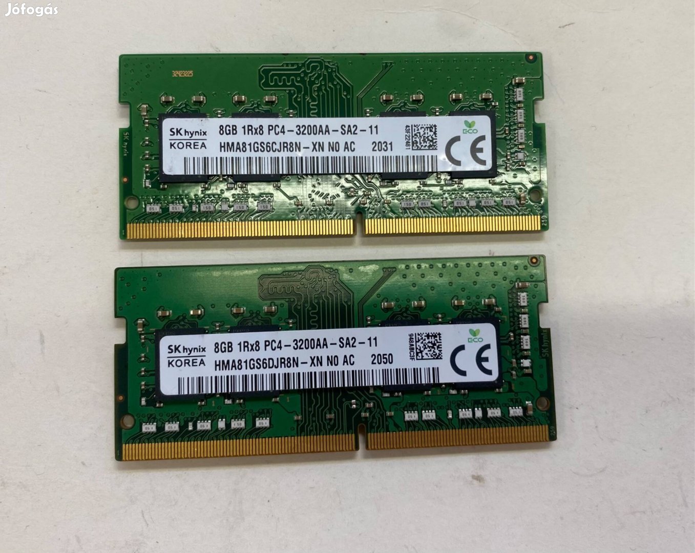 Samsung skhynix Micron PC4-3200aa DDR4 8GB 3200MHz SO-DIMM