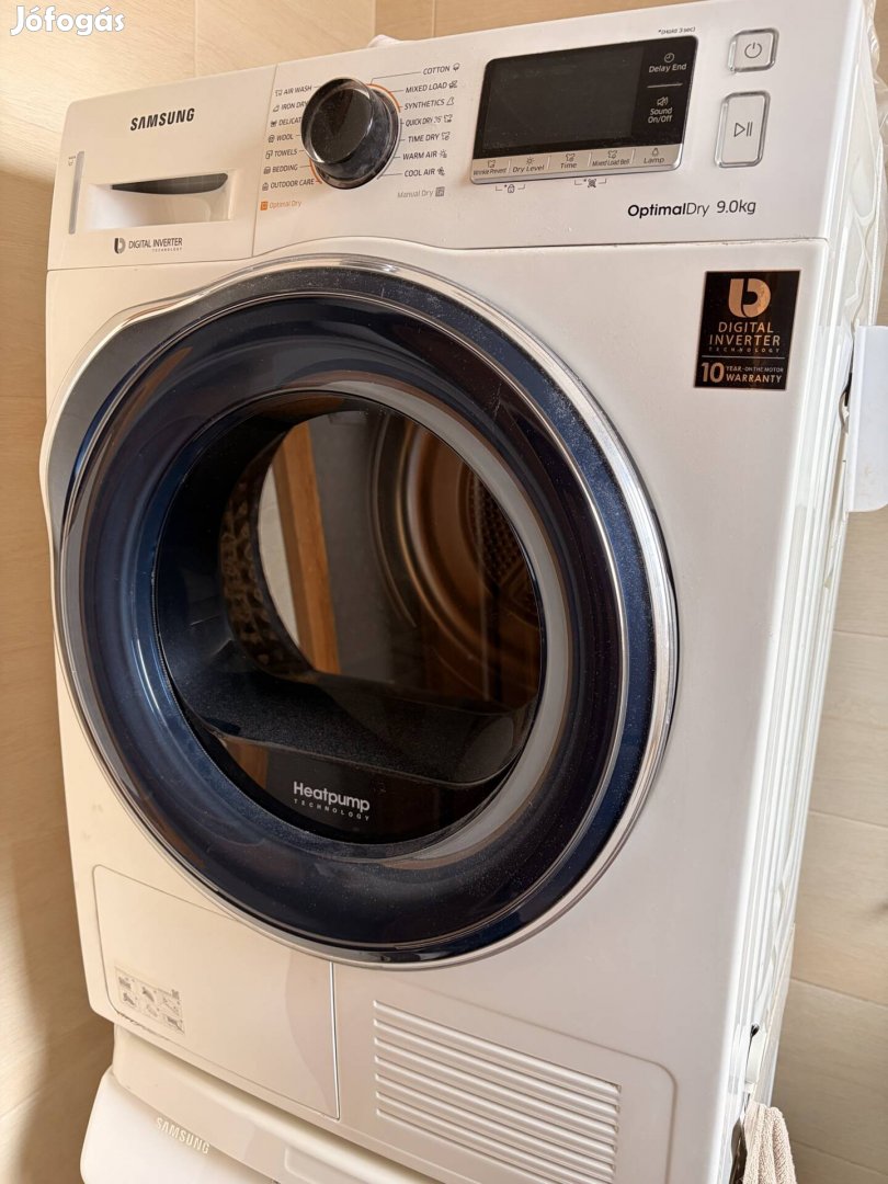 Samsung szárítógép 9kg DV90M6200CW
