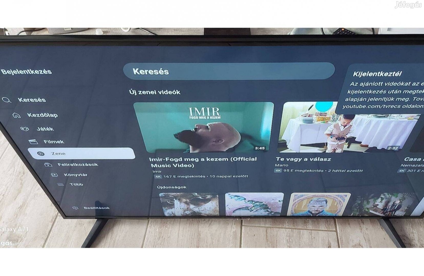 Samsung ue50nu7022 slim smart Tv, wifi, 127cm, uhd nagy felbontás