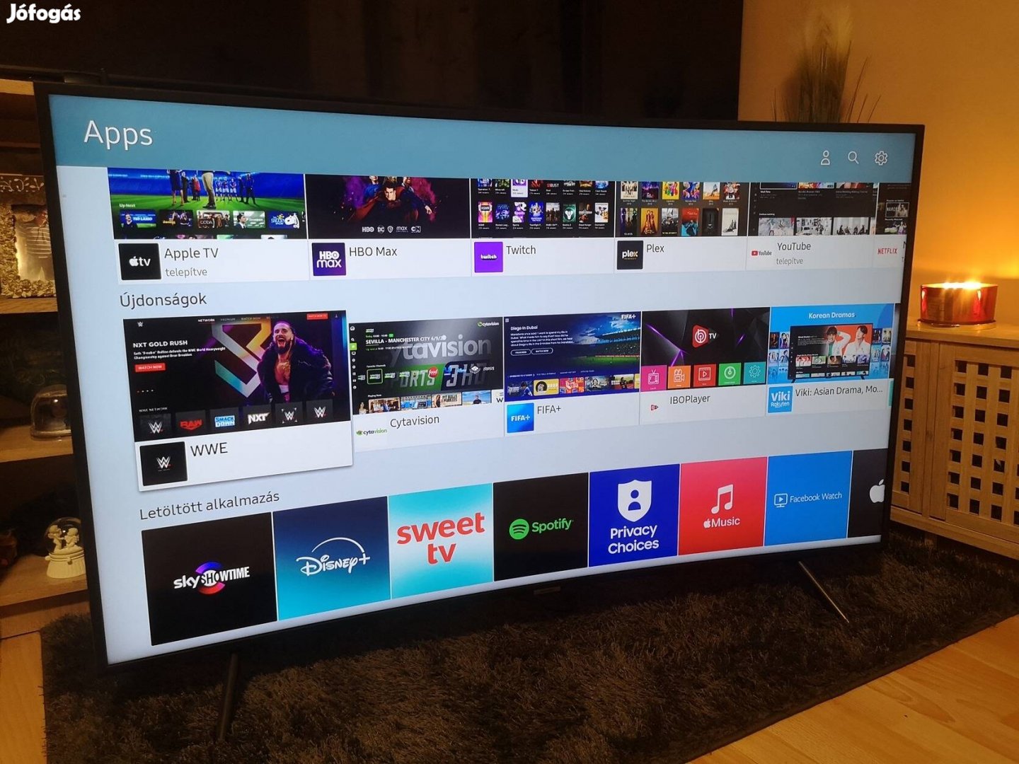 Samsung ue55nu7302 ívelt smart tv