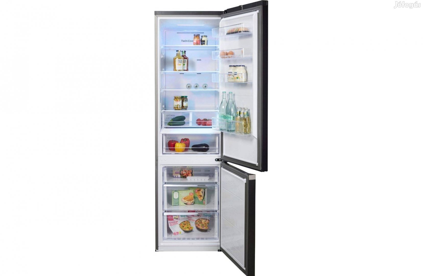 Samsung új kombinált hűtőszekrény RL38T607BB1, 387 L ,B energia