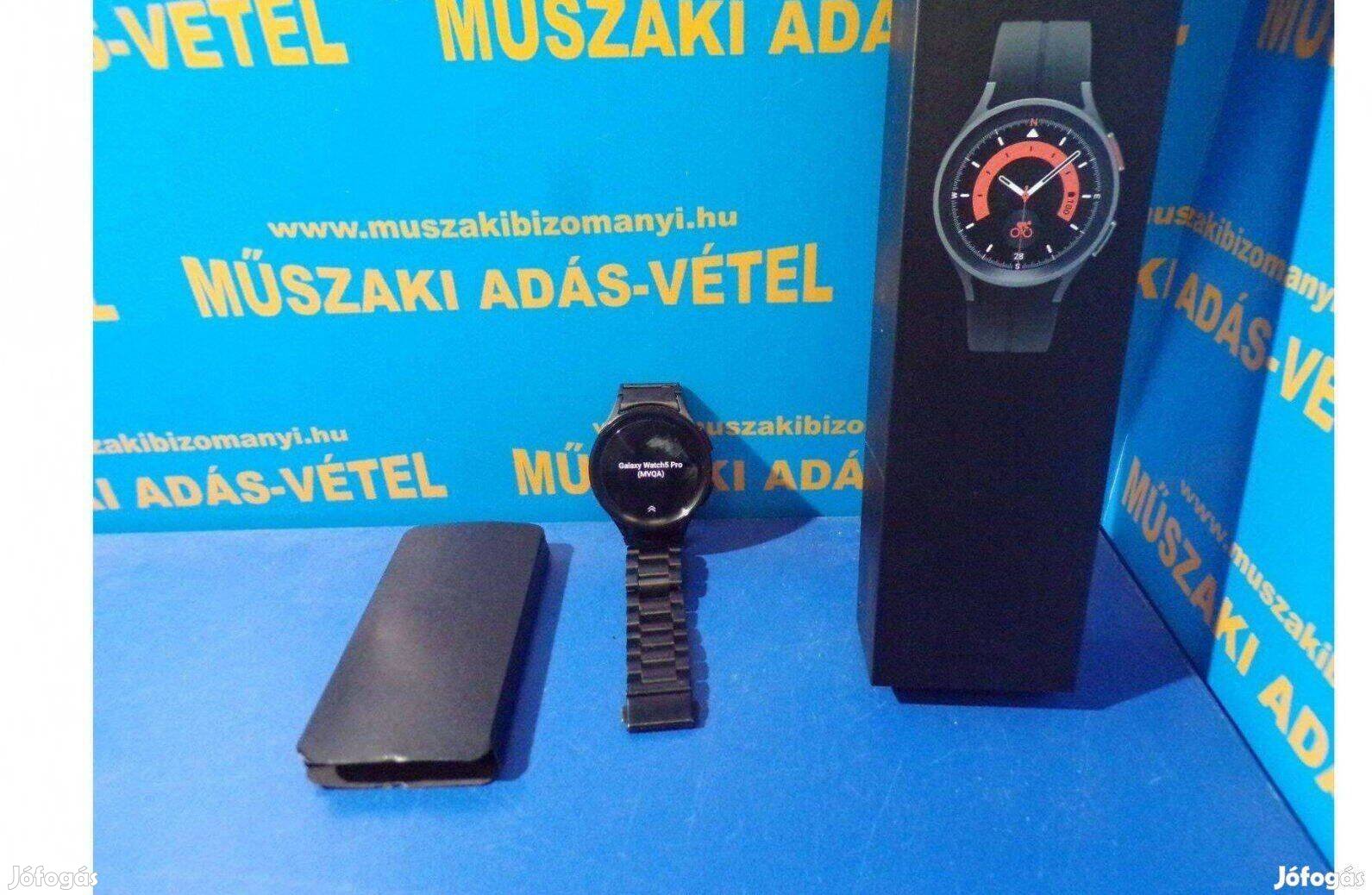 Samsunggalaxy Watch 5 Pro Okosóra 45mm SMR925 jótállással Fémszijjal!