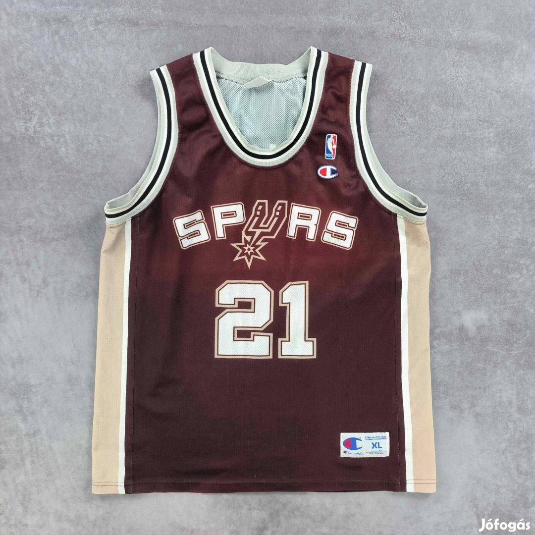 San Antonio Spurs Tim Duncan Champion EU NBA mez XL-es