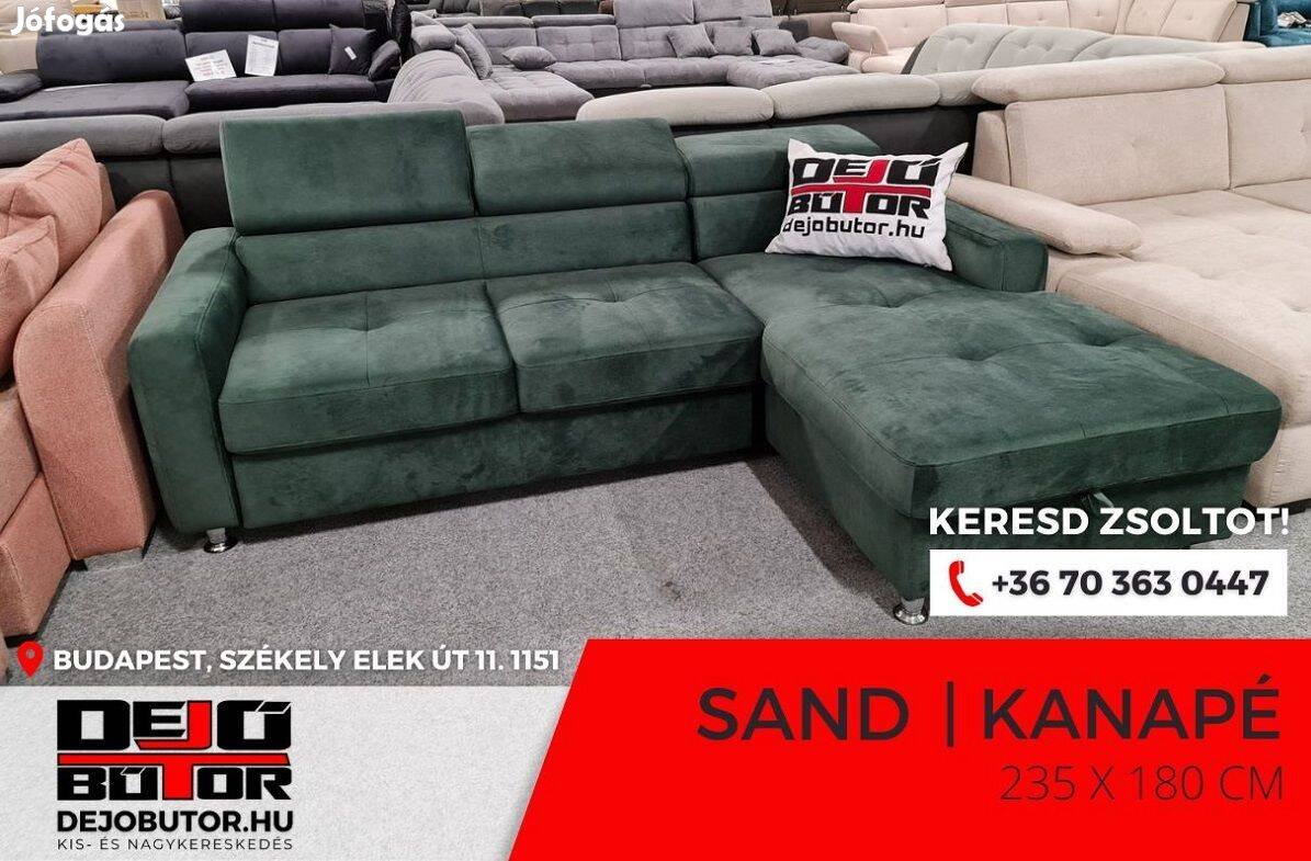Sand L rugós relax sarok kanapé ülőgarnitúra 235x180 cm ágyazható