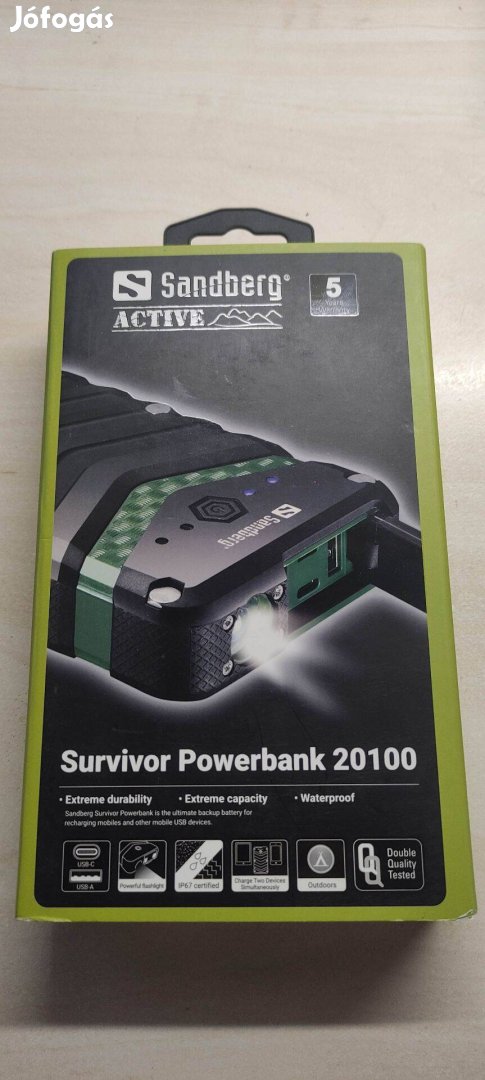 Sandberg 420-36 Survivor Power Bank 20100mAh / Új