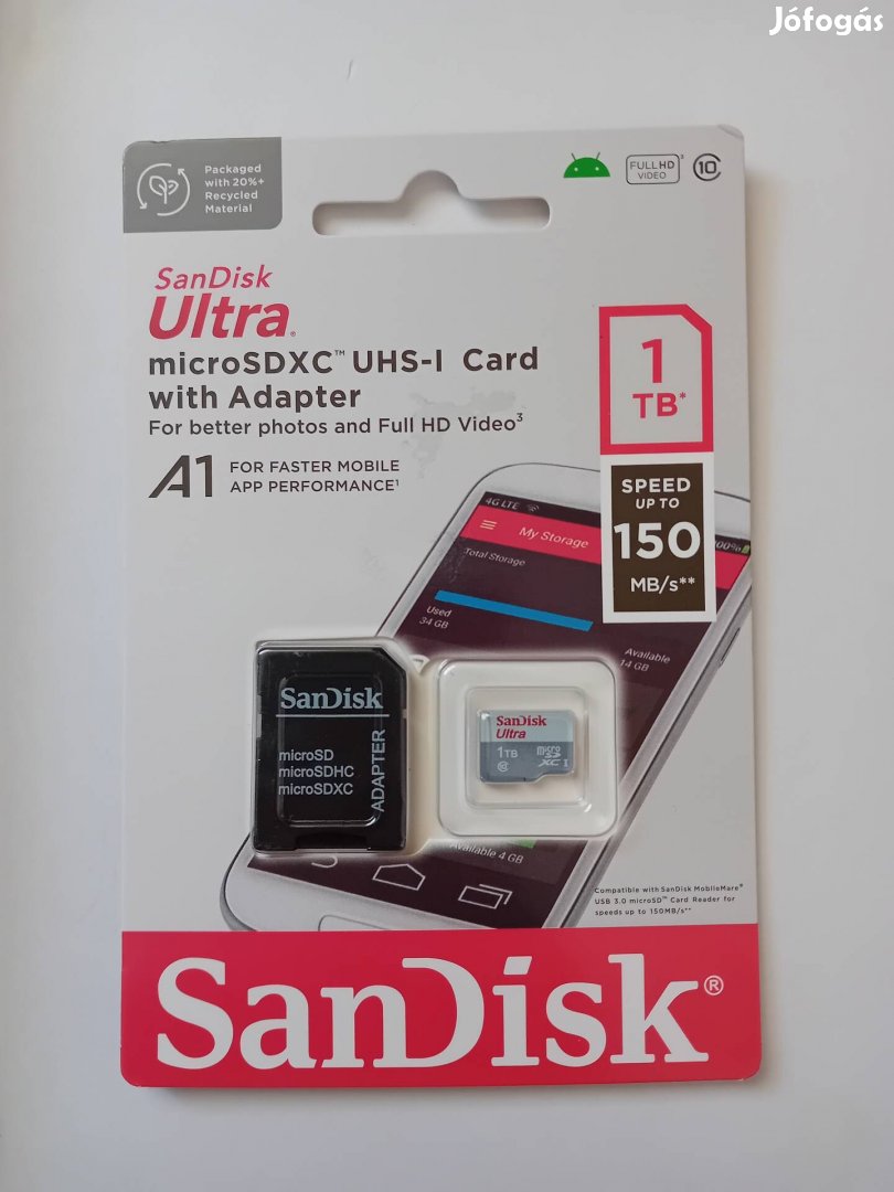 Sandisk 1 tb memóriakártya új