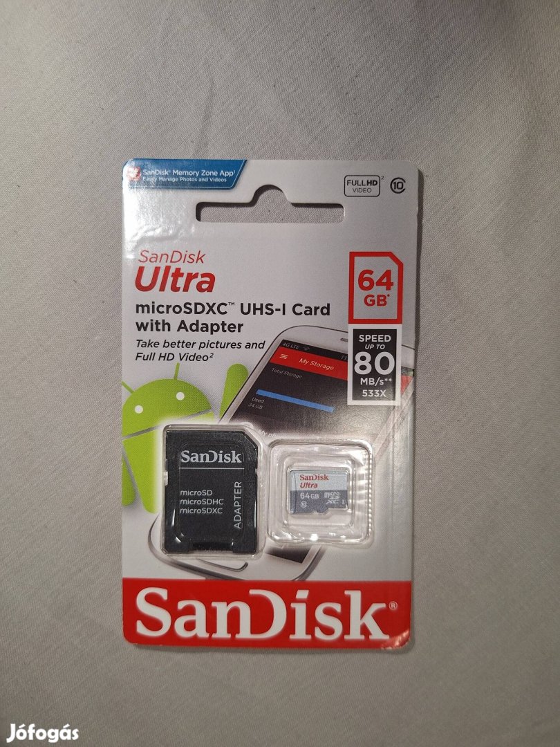 Sandisk 64gb memóriakártya