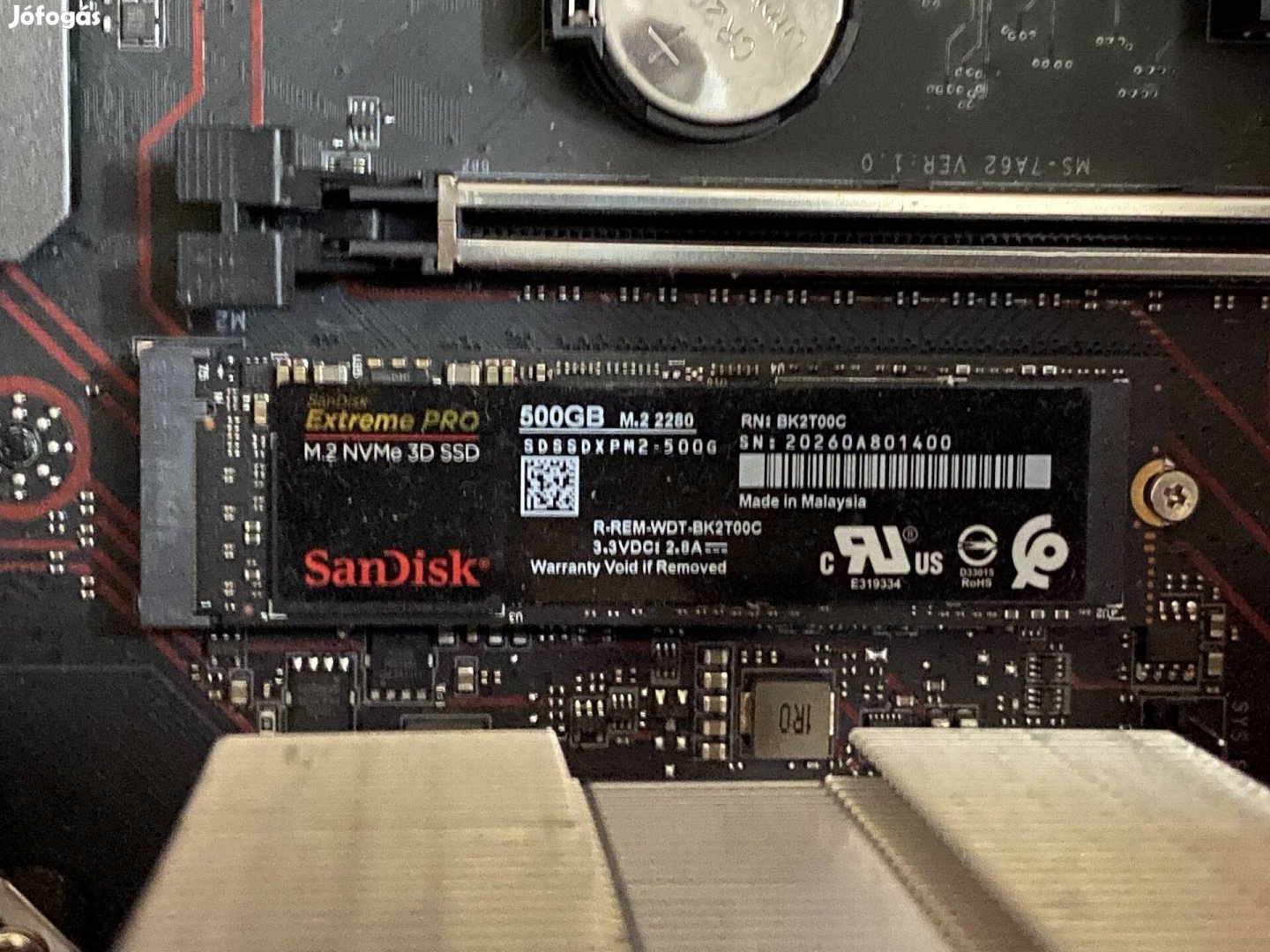 Sandisk Extreme Pro M.2 Nvme 3d SSD 500Gb