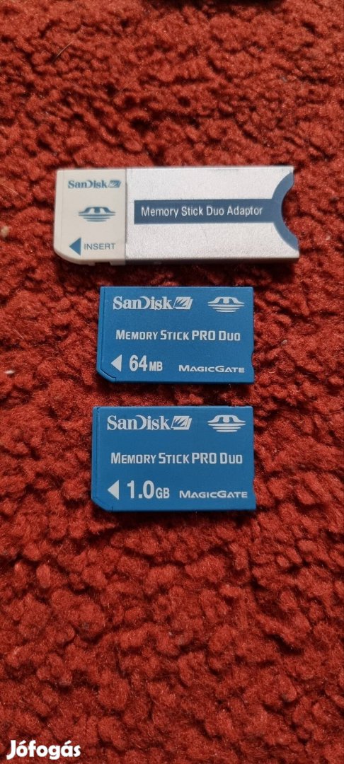 Sandisk Memory Stick Duo memória kártya + adapter 