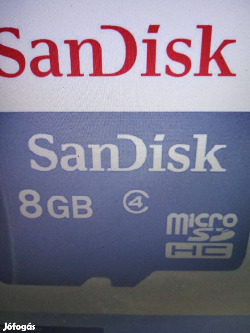 Sandísk SD Kártya 8-GB-Uj -2000FT