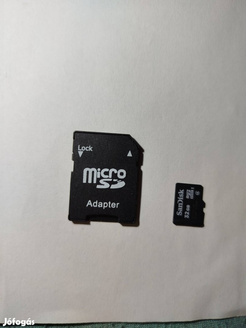 Sandisk memóriakártya Micro SD/ SD kártya adapterrel 