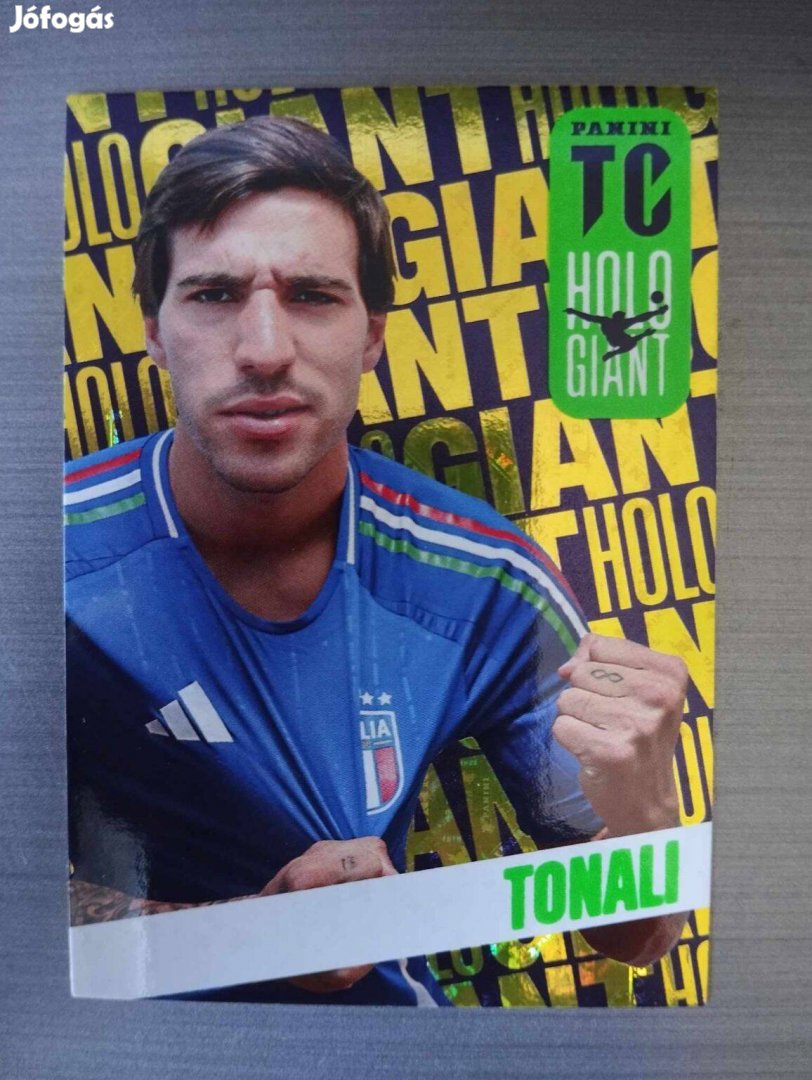 Sandro Tonali (Olaszország) Holo Giant Top Class 2025 focis kártya