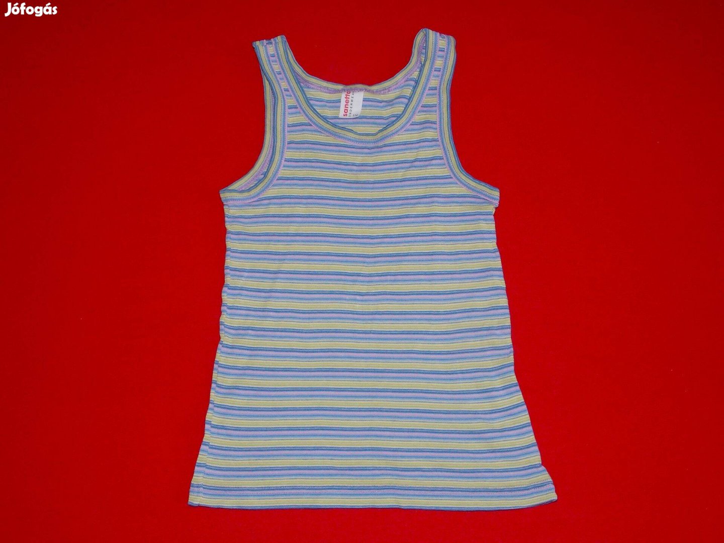 Sanetta csíkos lány trikó, felső 116-os, 6 évesre