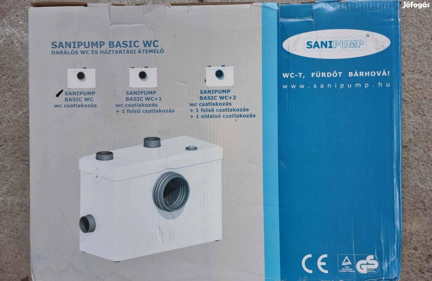 Sanipump basic darálós wc szivattyú