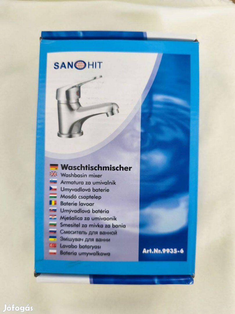 Sanotechnik mosdó csaptelep Sanohit 9935-6 Króm csaptelep Új