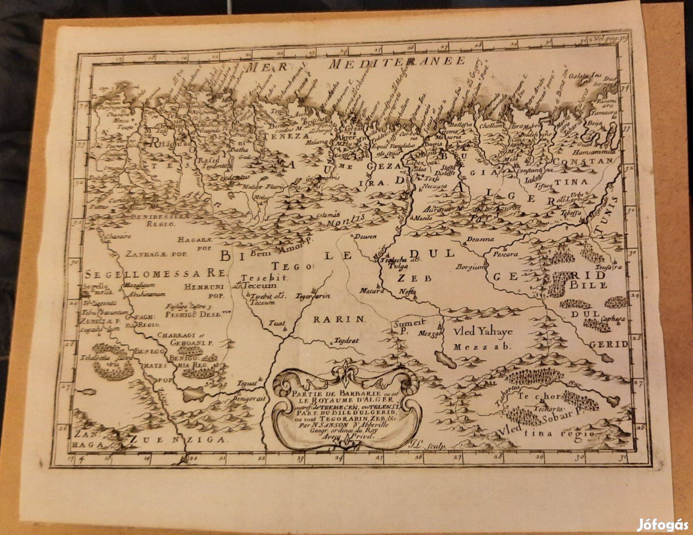 Sanson: Barbarie 1656 térkép