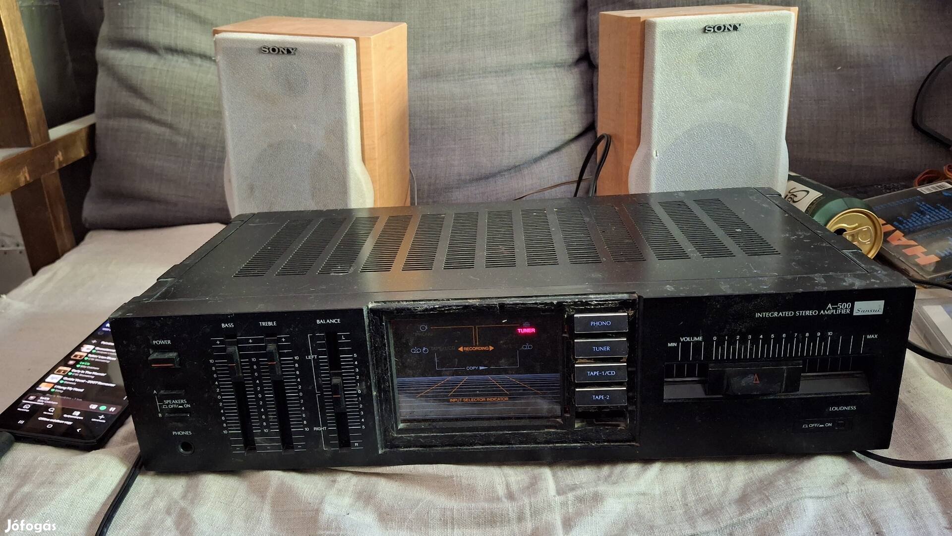 Sansui A-500. Erősítő. Nem szép, de jó!!!