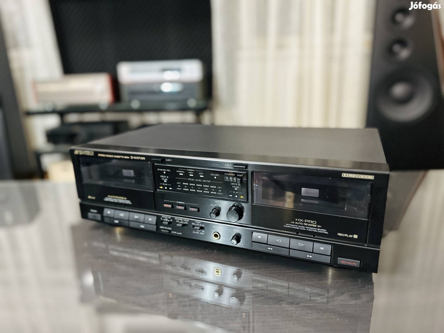 Sansui D-X117WR dupla kazettás magnó deck magnódeck