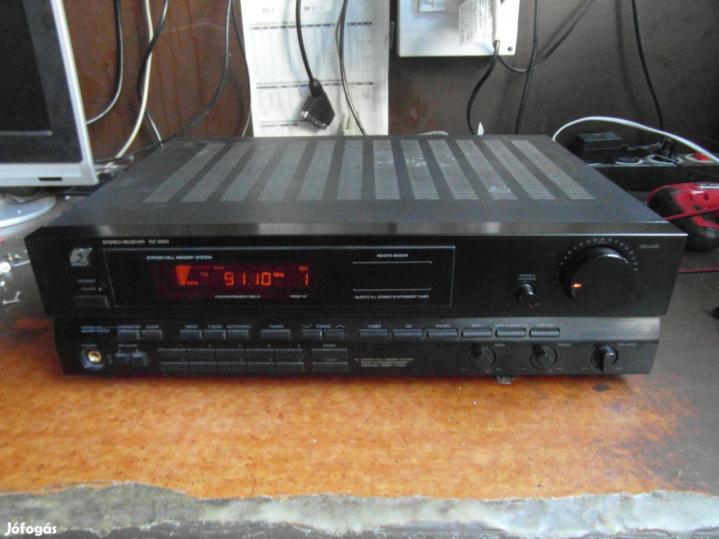 Sansui RZ-3500 hifi rádióerősítő távirányítóval 410watt táp max