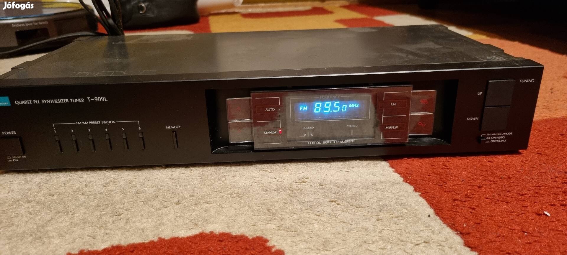 Sansui T-909L típusú tuner 