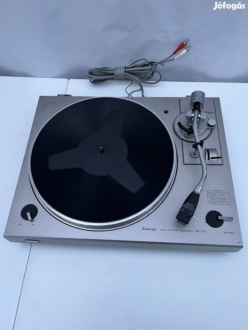 Sansui lemezjátszó SR-232 vintage retro Shure M75B