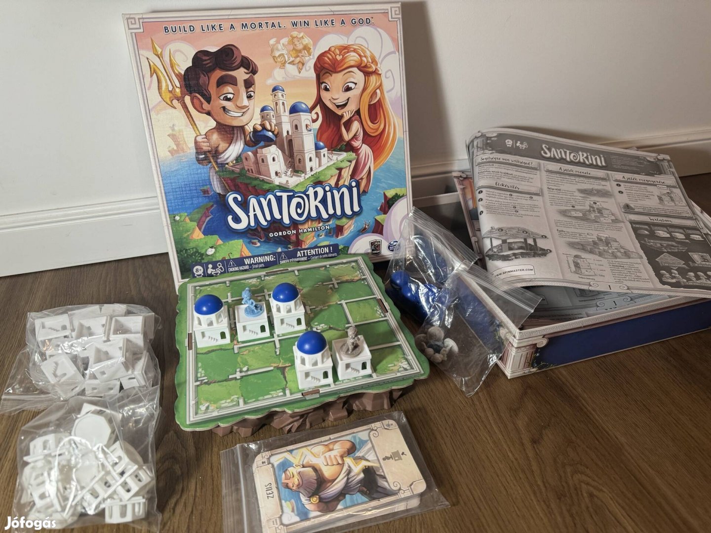 Santorini társasjáték ajándék puzzleval