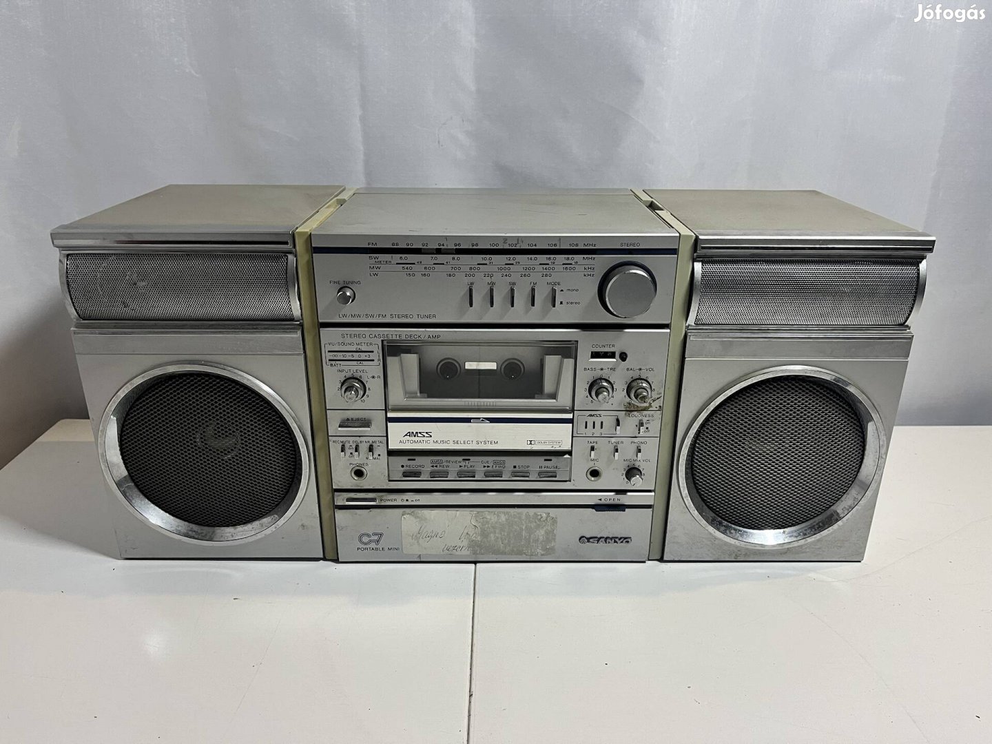 Sanyo C7 retro rádiós magnó rádió hibás mini hifi