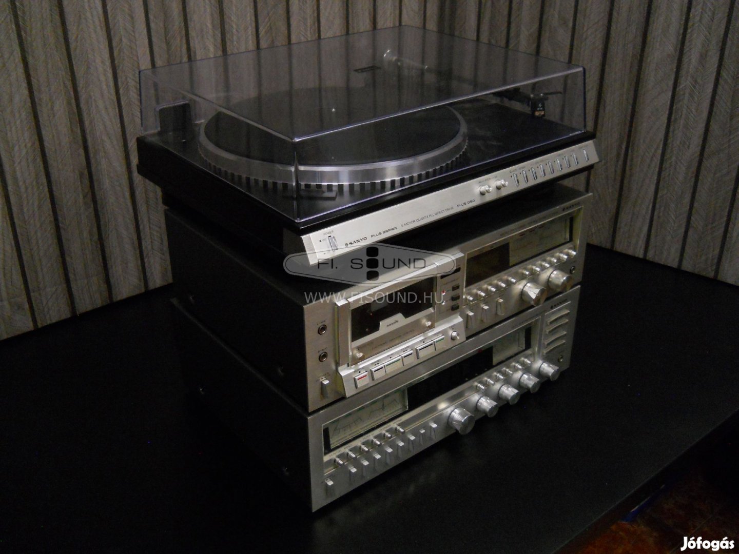 Sanyo GCX 7060LU ,Hifitorony erősítő ,deck, full automata lemezjátszó