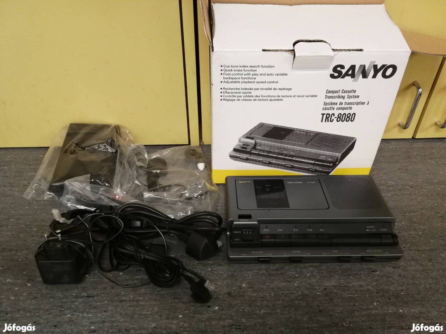 Sanyo TRC-8080 kazettás magnó, több funkciós