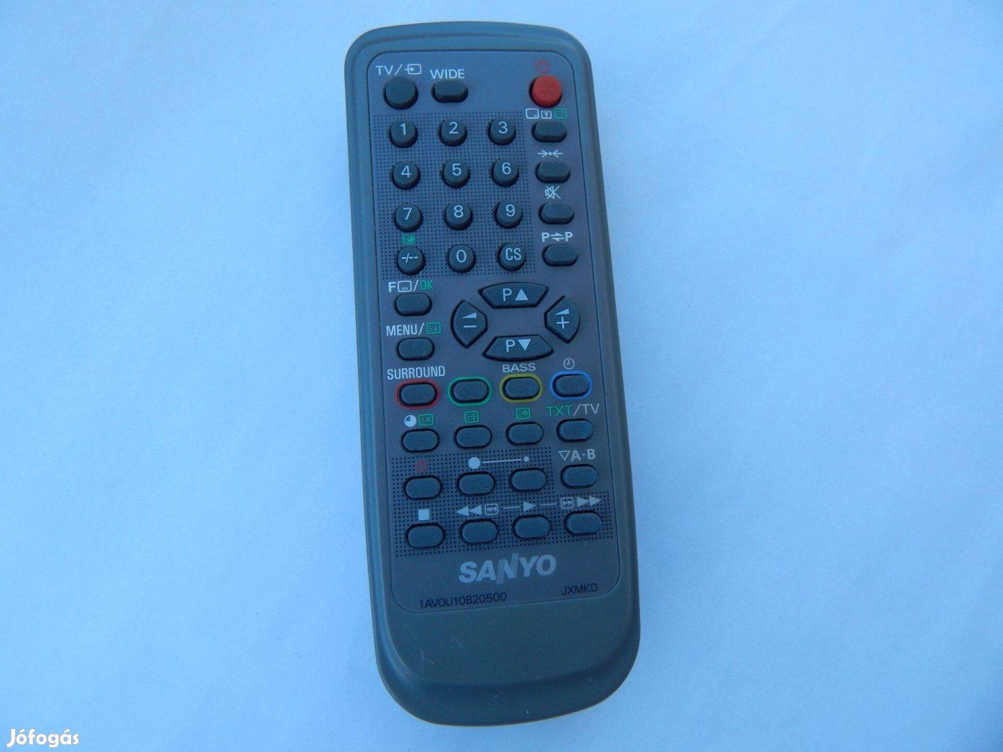 Sanyo TV 1AV0U10B20500 Jxmkd Sorozatú Távirányítója Eredeti