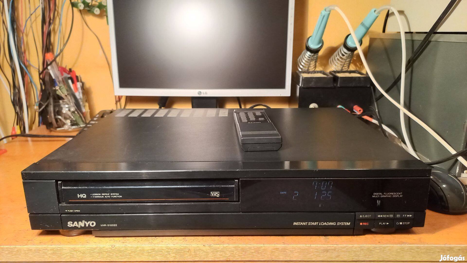 Sanyo VHR-5100EE videomagnó videolejátszó VHS video felvevő