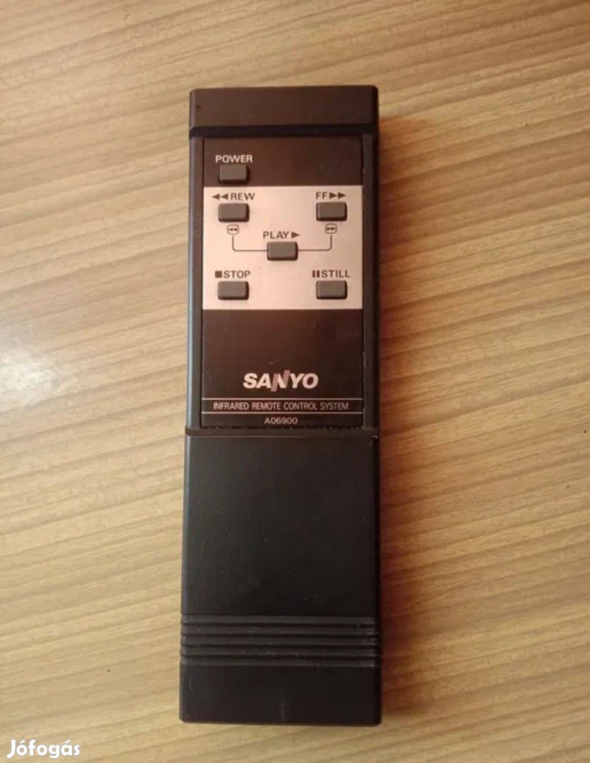 Sanyo VHS Videólejátszó A06900 Tipusú Távirányítója Eredeti
