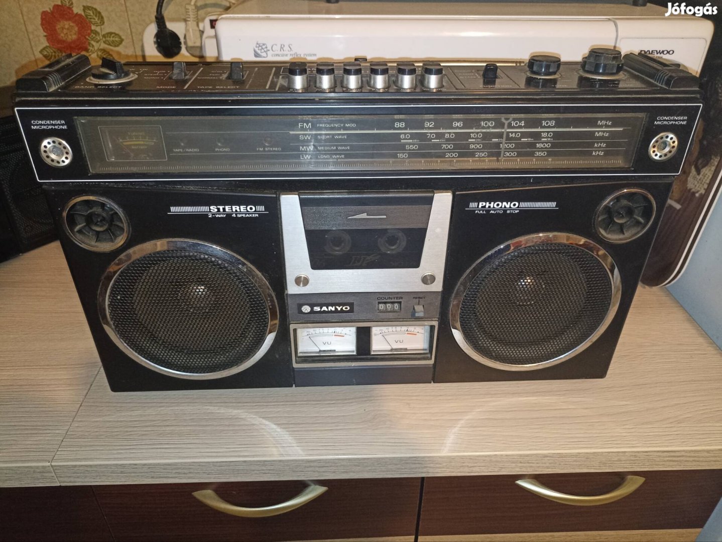 Sanyo m4500lu retro boombox magnó