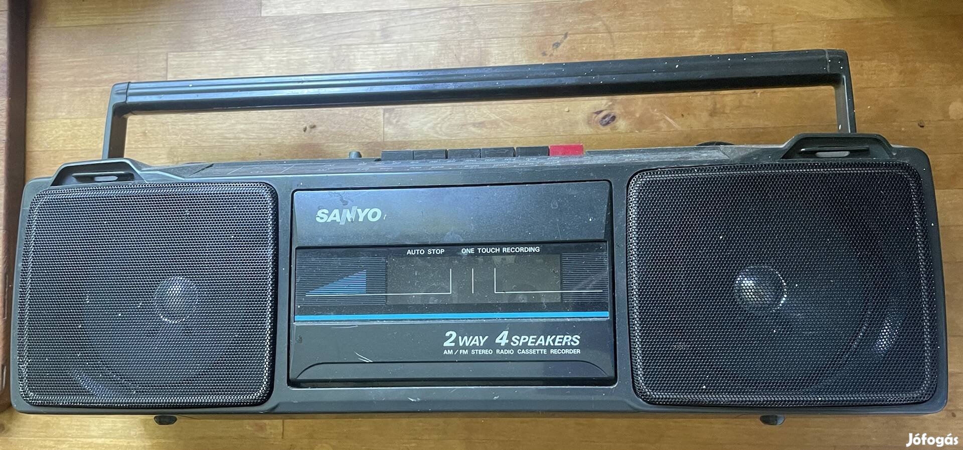 Sanyo retro rádiós magnó USA elemes 