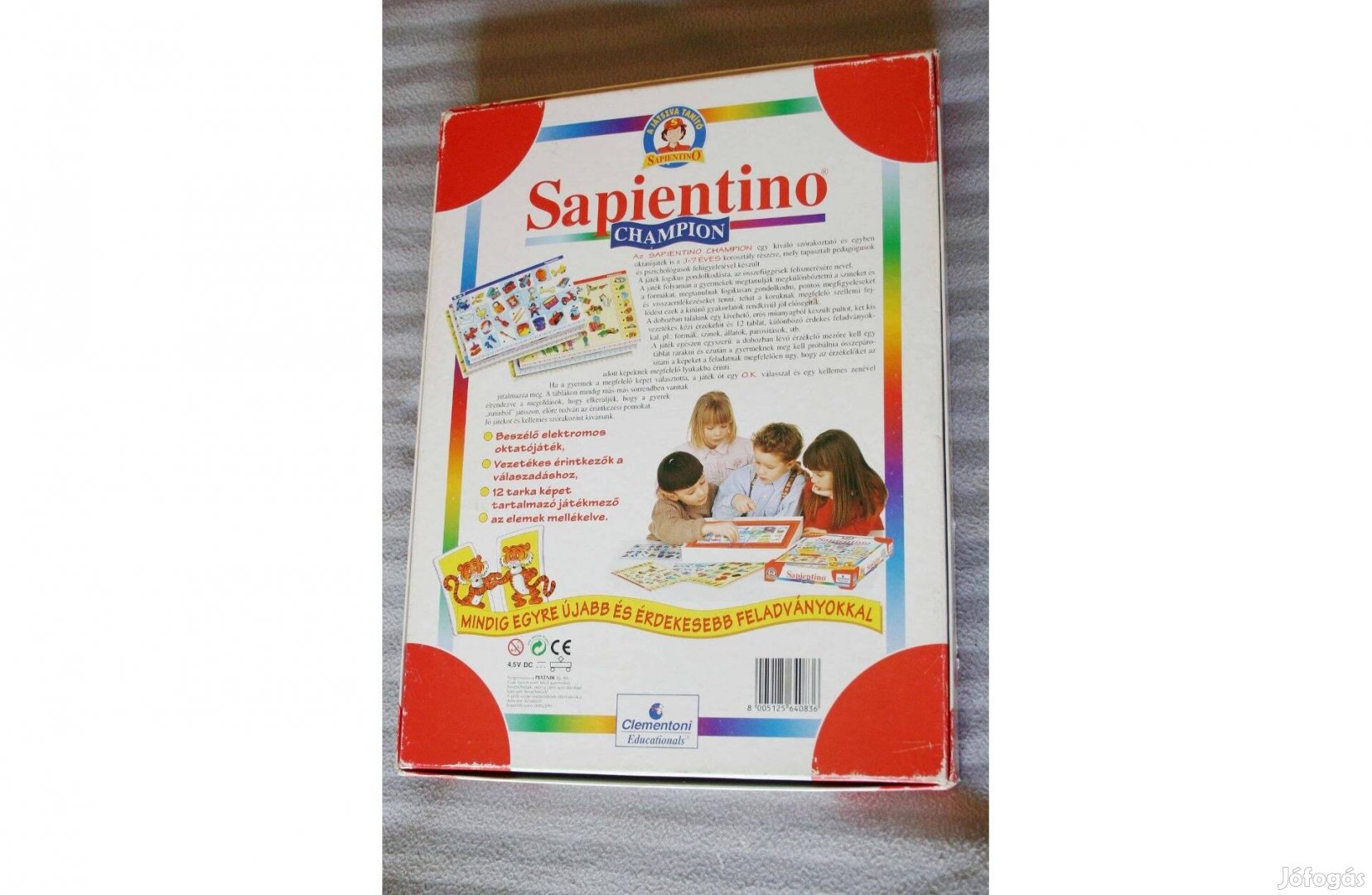 Sapientino Champion oktató társasjáték, 3-7 évesek részére, Pécsett