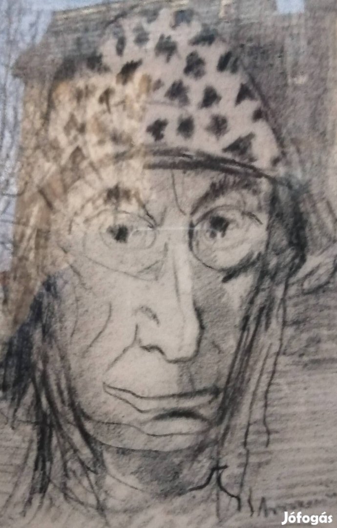 Sapkás férfi portré ja