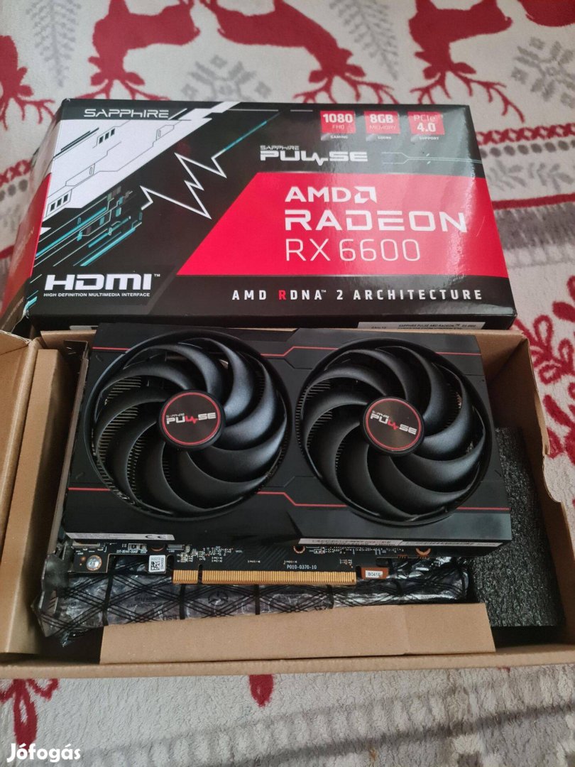 Sapphire Radeon Pulse RX 6600 8GB Gddr6 (dobozos)