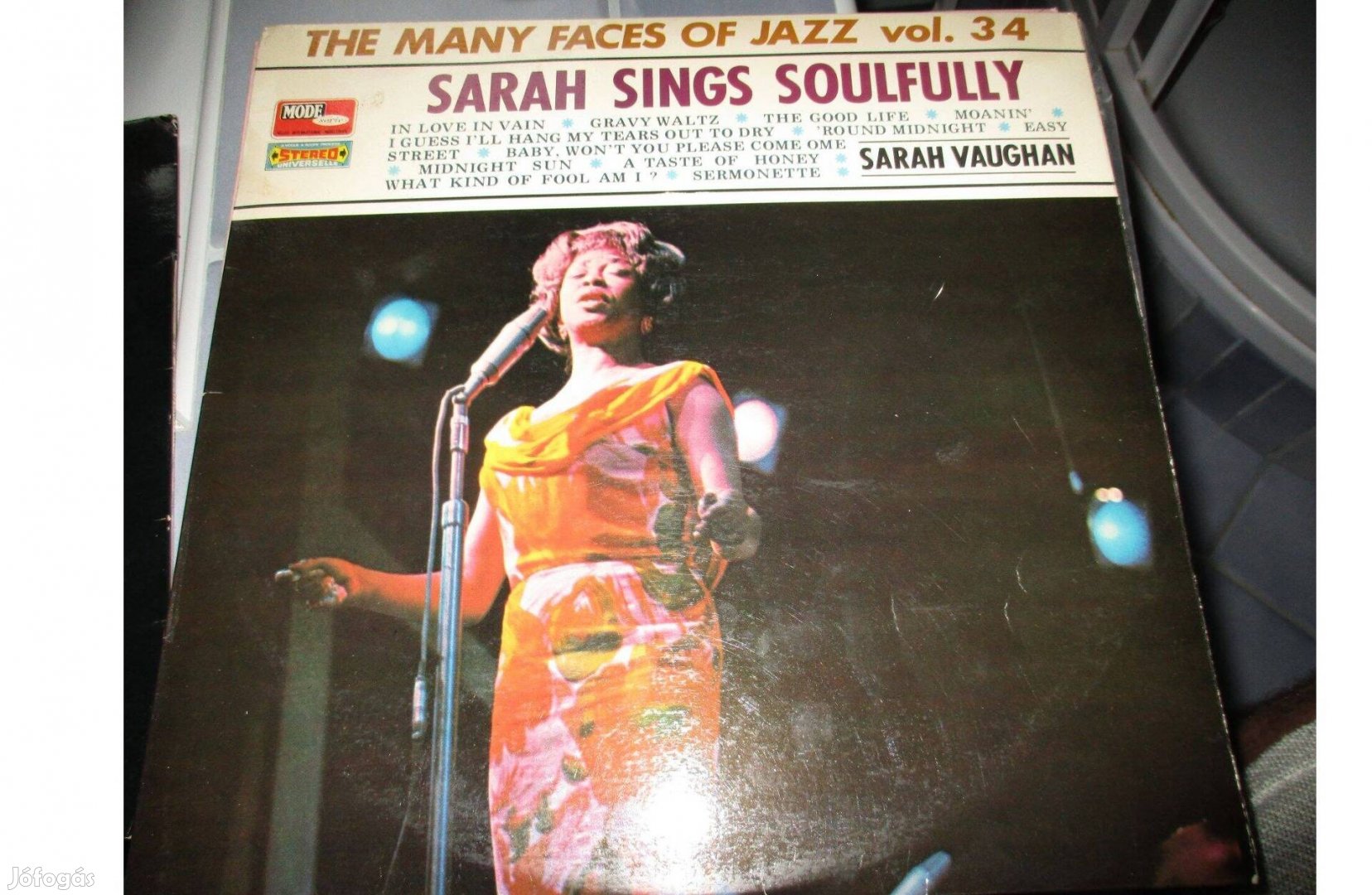 Sarah Vaughan bakelit hanglemez eladó