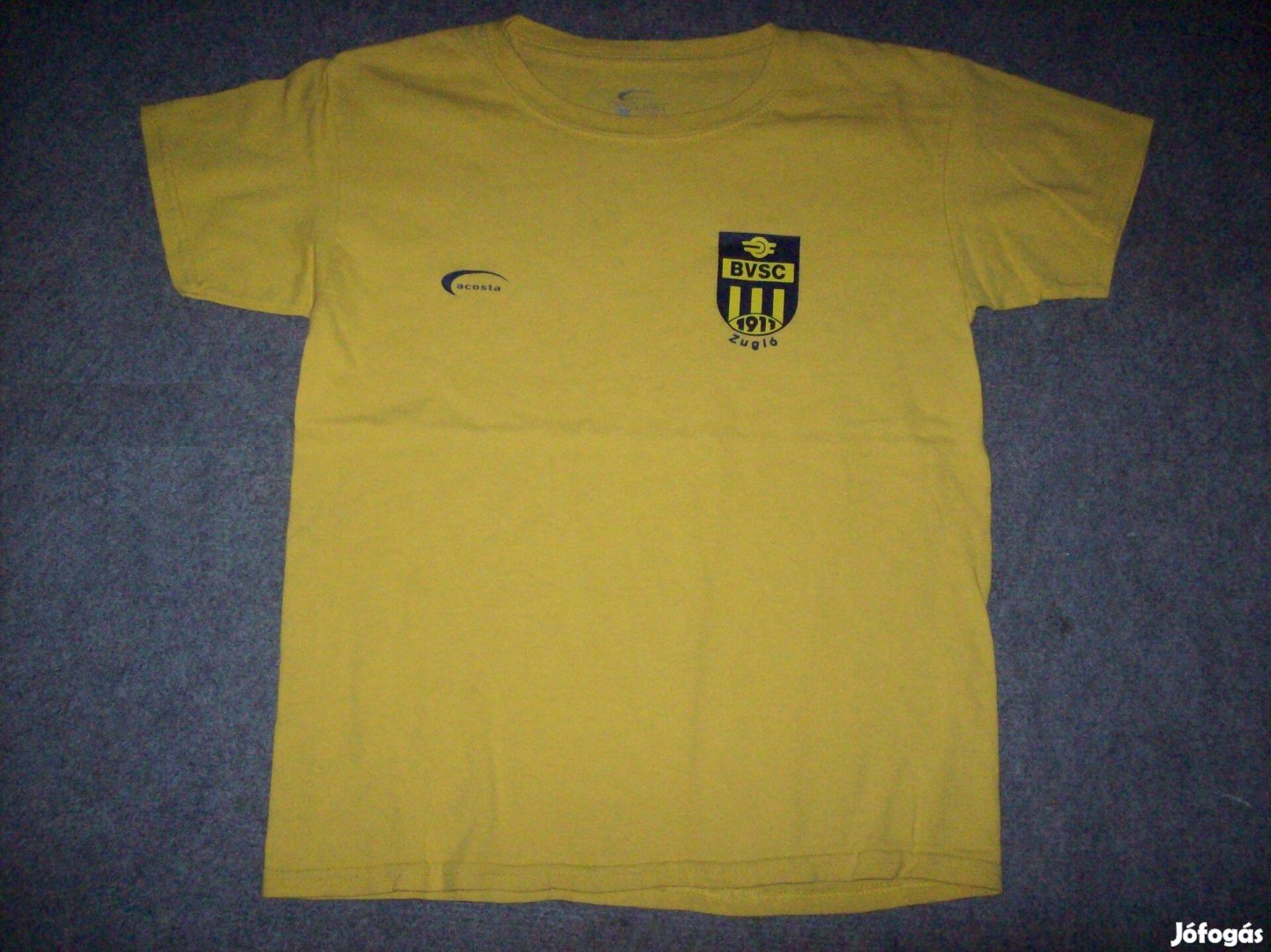 Sárga BVSC Zugló póló 7-8 évesre (méret 128)