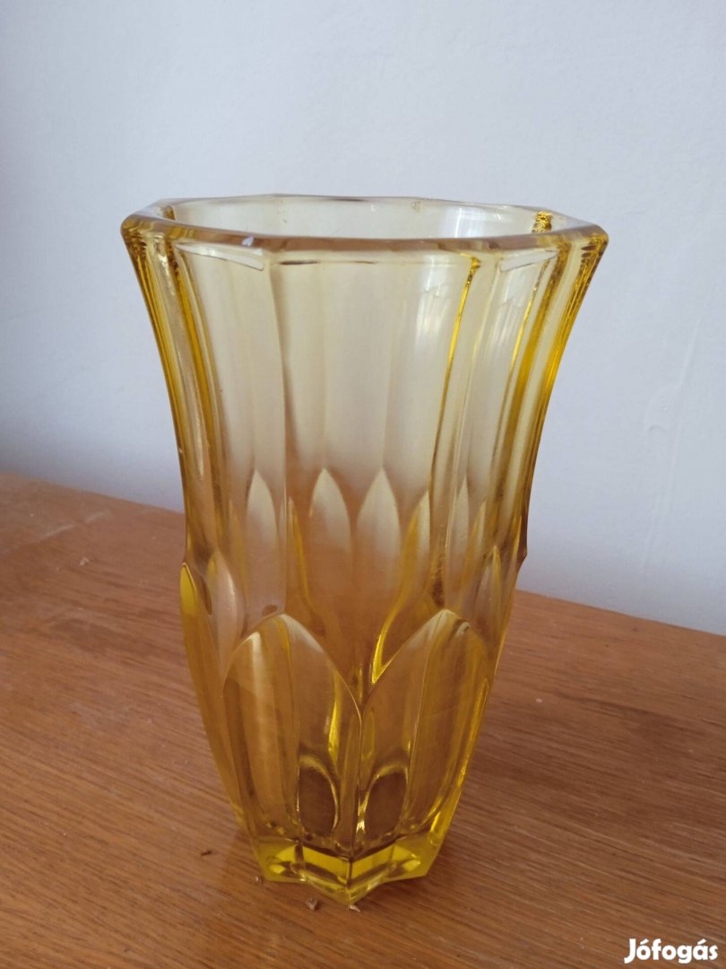 Sárga Üveg váza