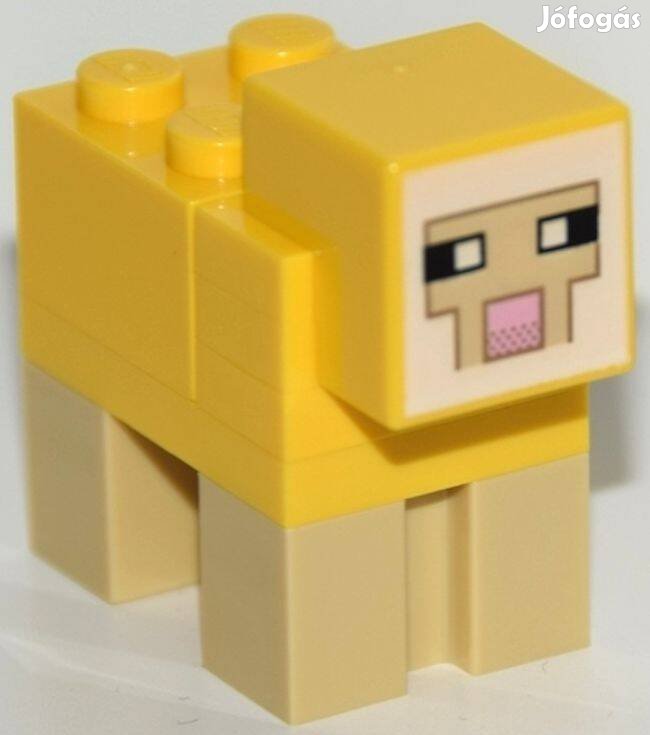 Sárga bárány Eredeti LEGO állatfigura - Minecraft 21153 - Új