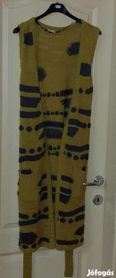 Sárga hosszú mellény 40, L
