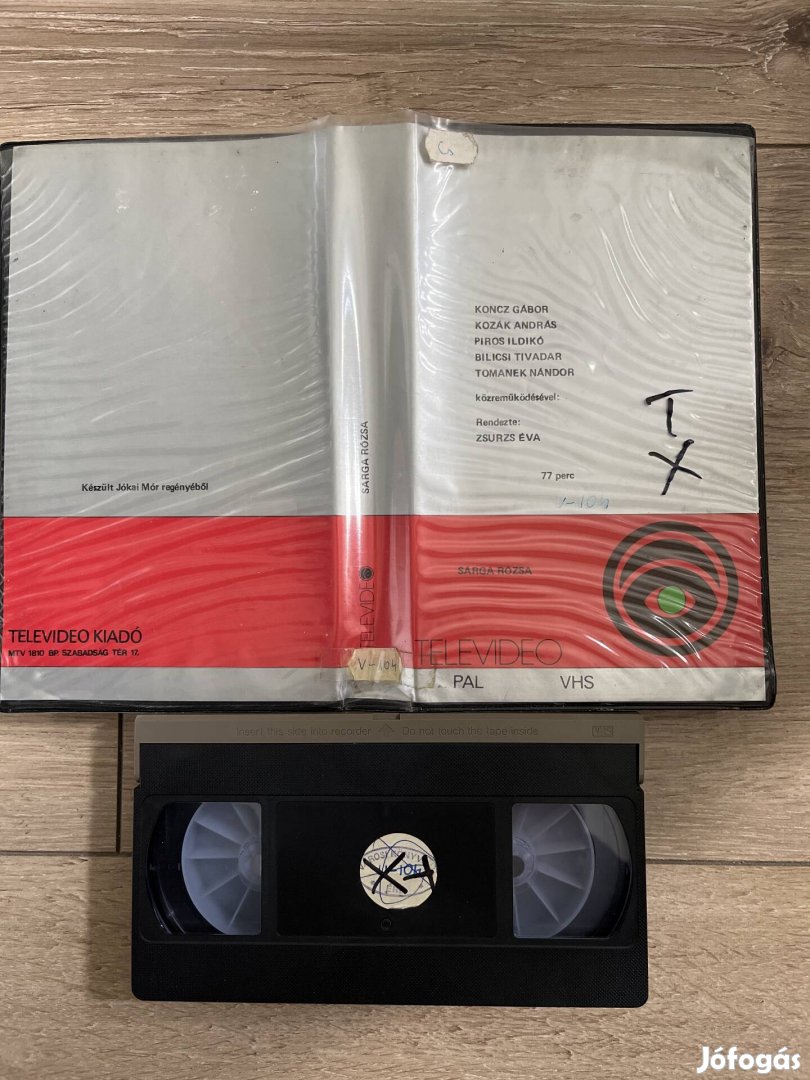 Sárga rózsa vhs televideo 