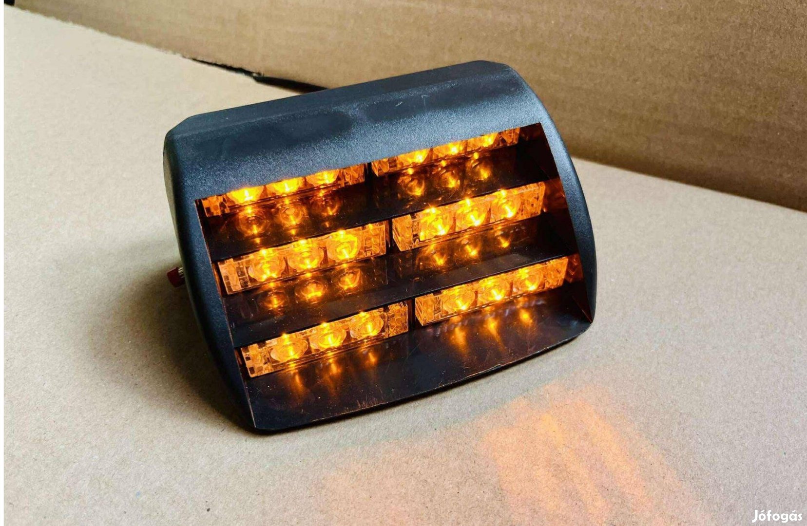 Sárga villogó szélvédő mögé Led 12v több villogási mód