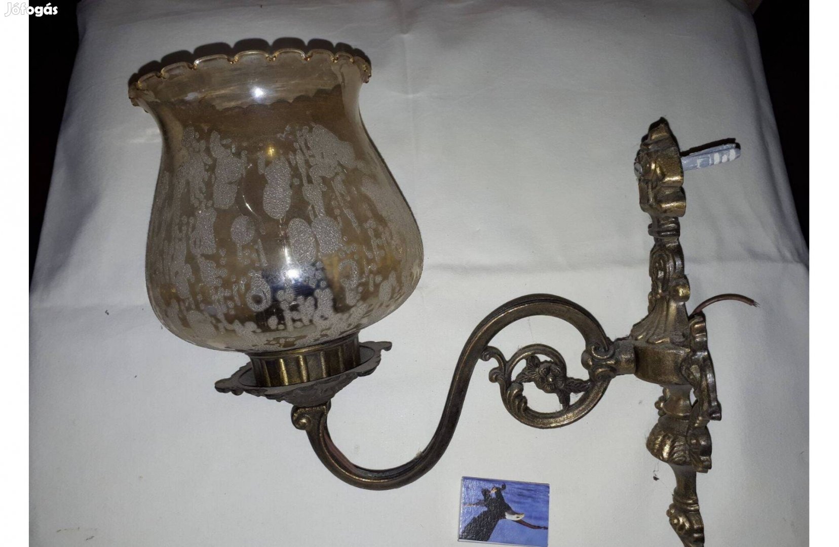 Sárgaréz falilámpa